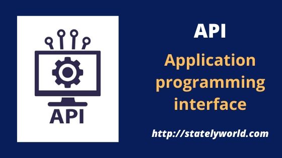 Application programming interface: API