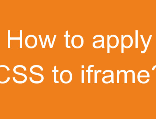 How to apply CSS to iframe?