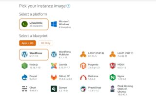 AWS LightSail Create an instance